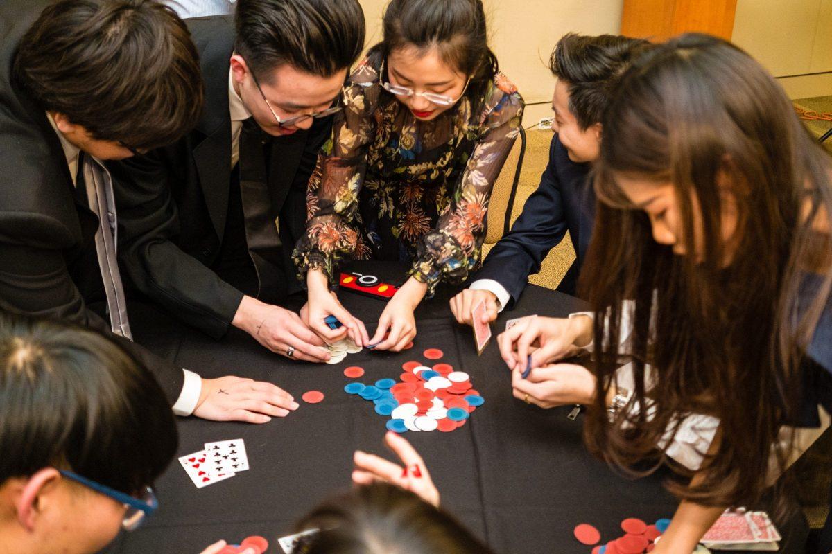 Academy Awards themed night of gambling, competition