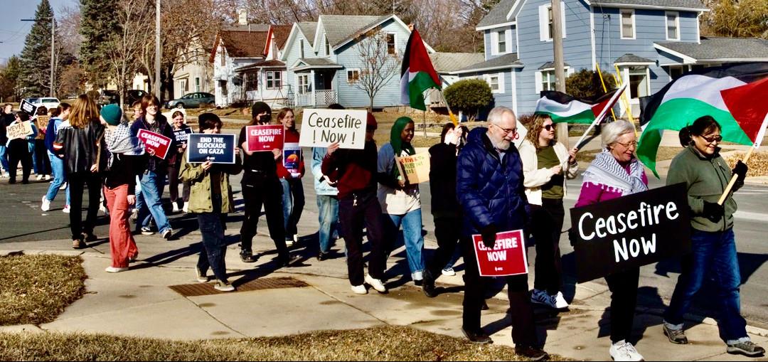 Minnesota college students participate protests for ceasefire in Gaza