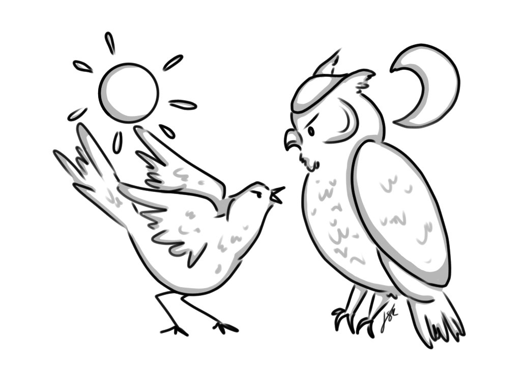 Early bird vs. Night owl