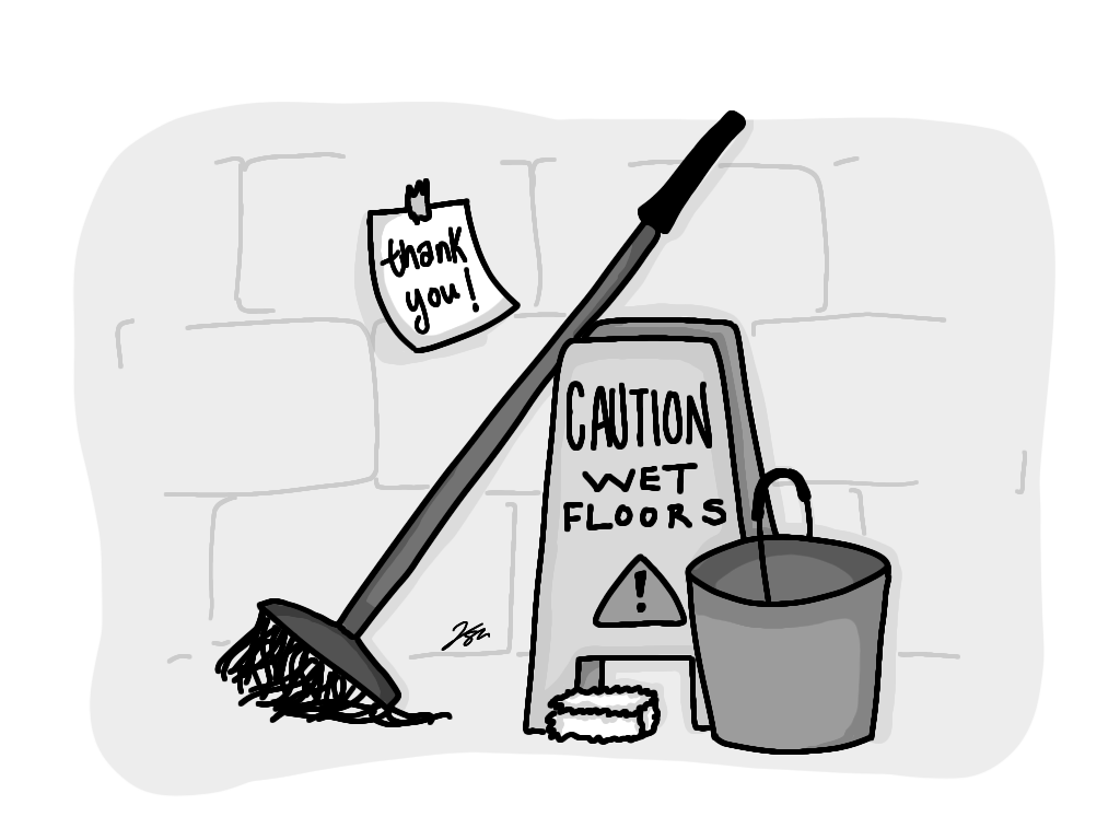 Lifting the curtain: appreciation for custodial behind-the-scenes work