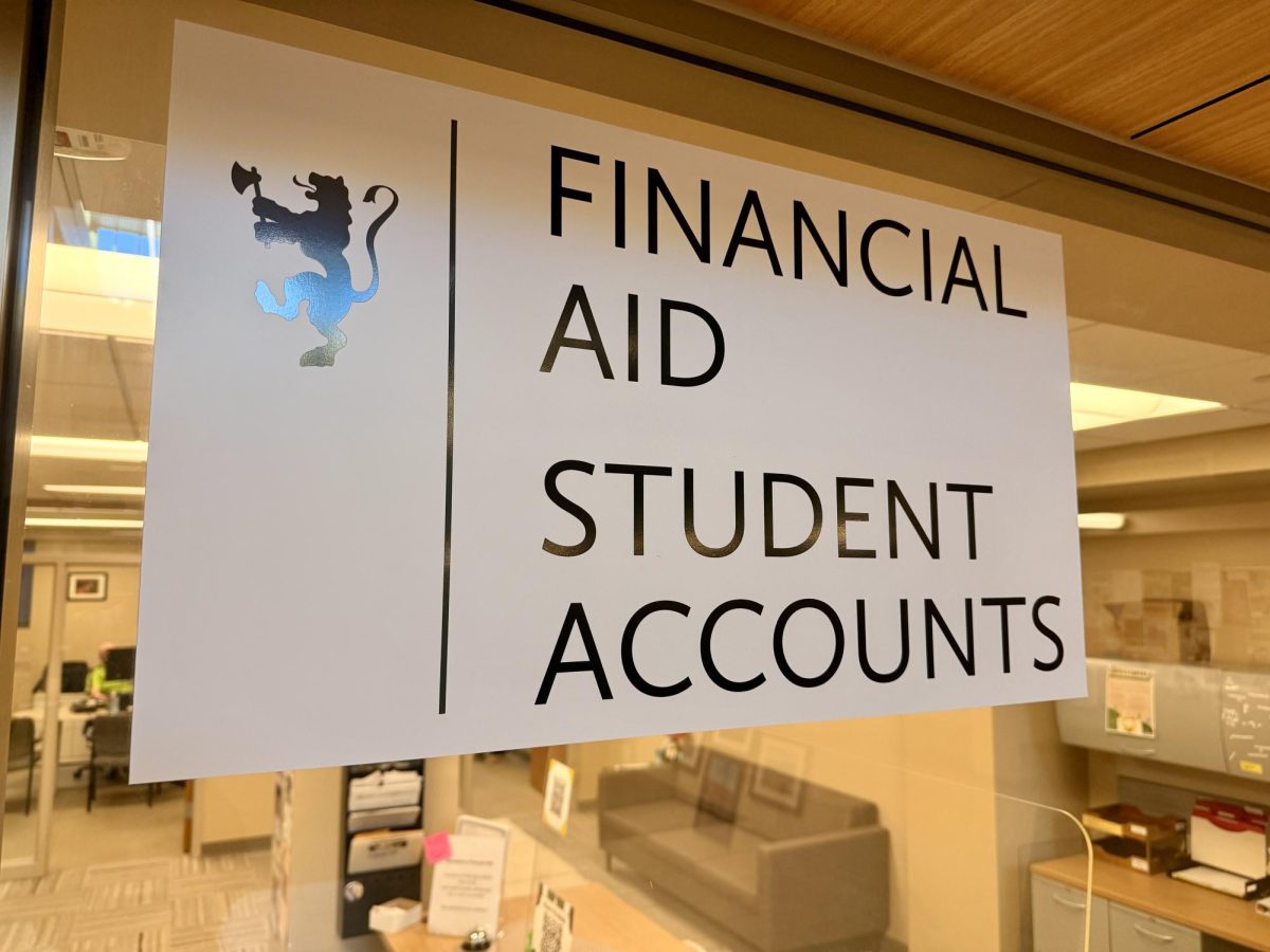 Entrance to the Financial Aid office.