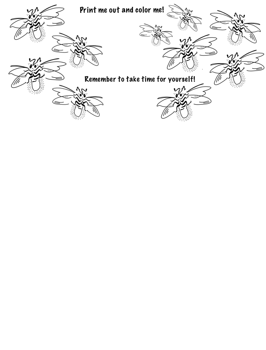 Coloring Page: flying into summer